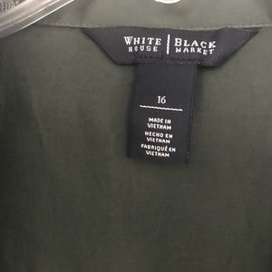 White House Black Market Dresses - Ladies Olive Green wrap dress worn once White House Black Market Dresses - Ladies Olive Green wrap dress worn once